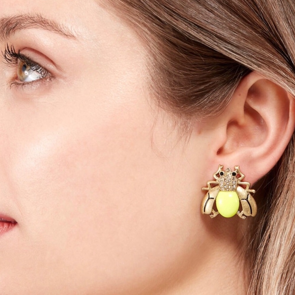 Stella & Dot [V] 2-in-1🐝Buzz Thrill Hoops Bumblebee Earrings - Picture 13 of 16